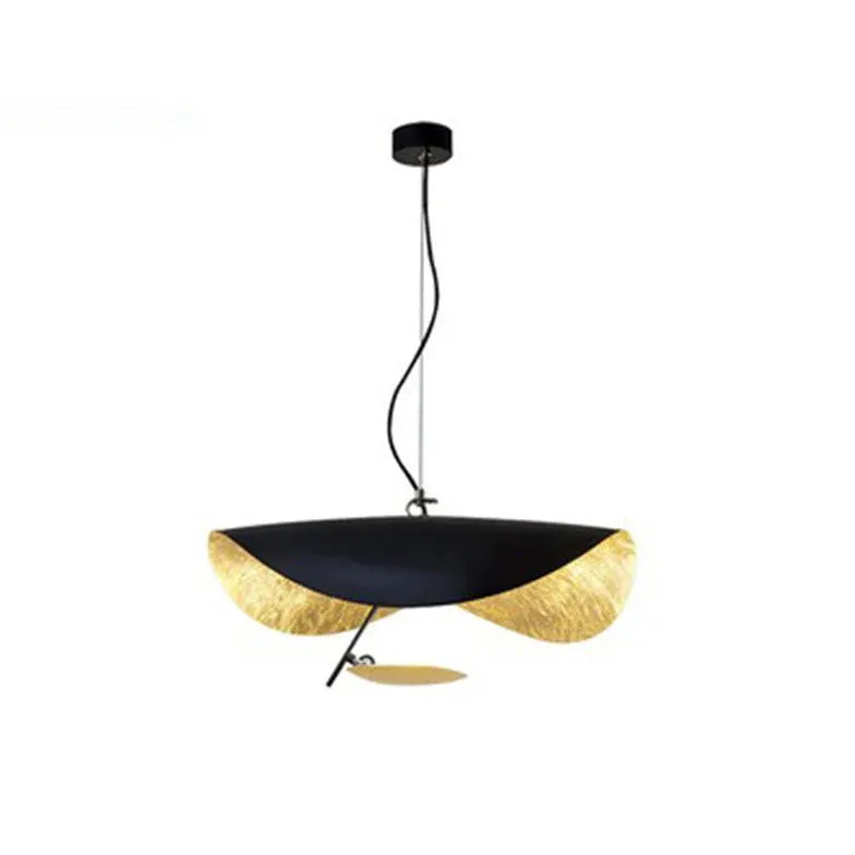 Gold Rise & Fall Pendant Light For Living Room Eveline Metal