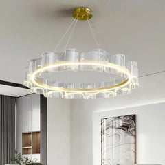 Gold Modern Chandeliers For Bedroom Evette Metal & Acrylic