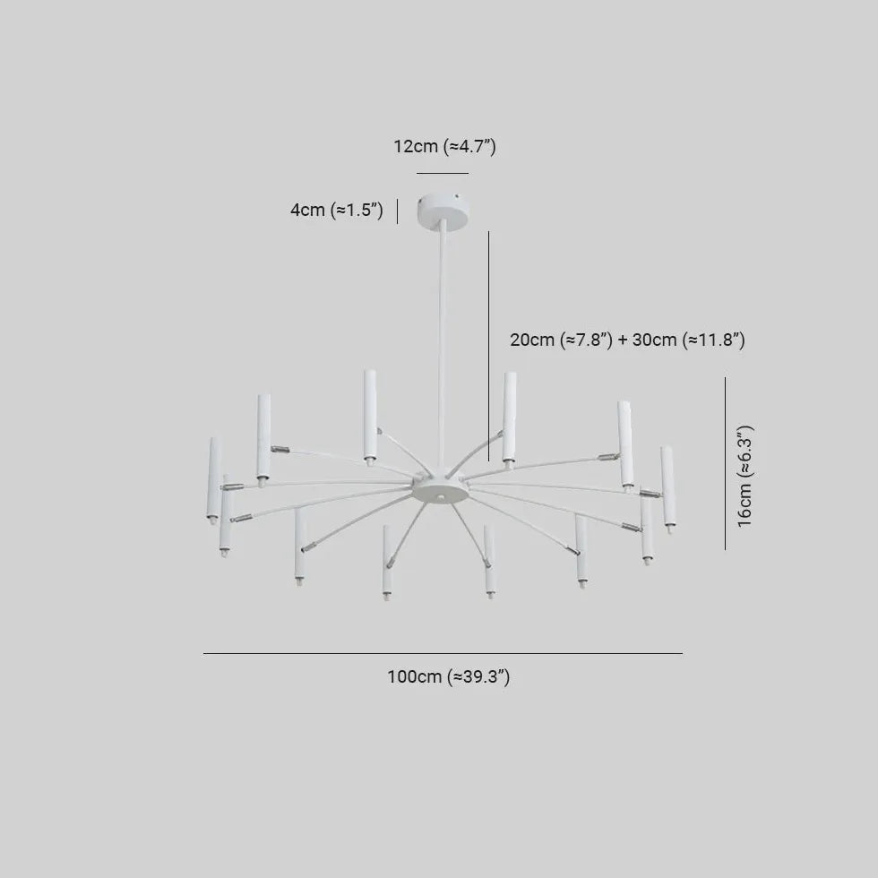 Chandelier For Study Room Linear Evette Metal Led