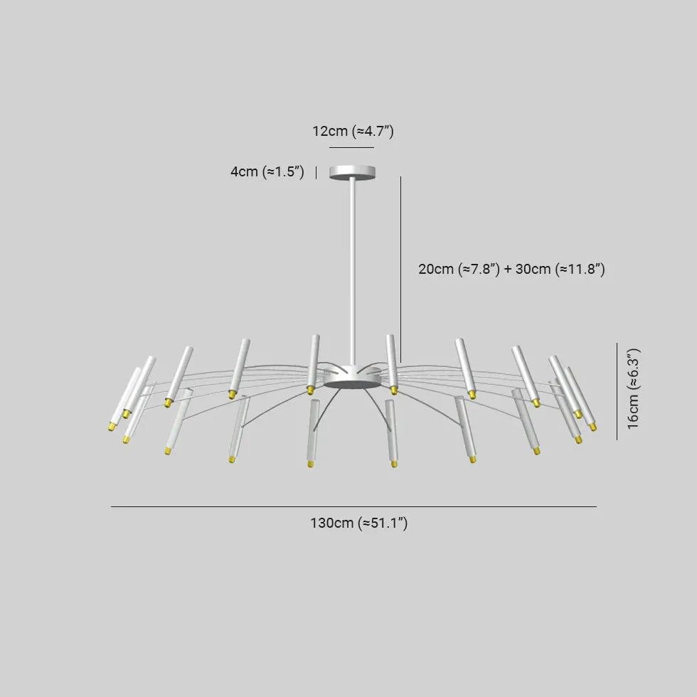 Chandelier For Study Room Linear Evette Metal Led