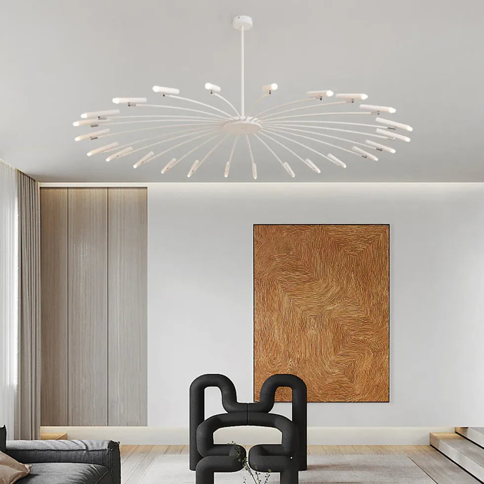 Chandelier For Study Room Linear Evette Metal Led