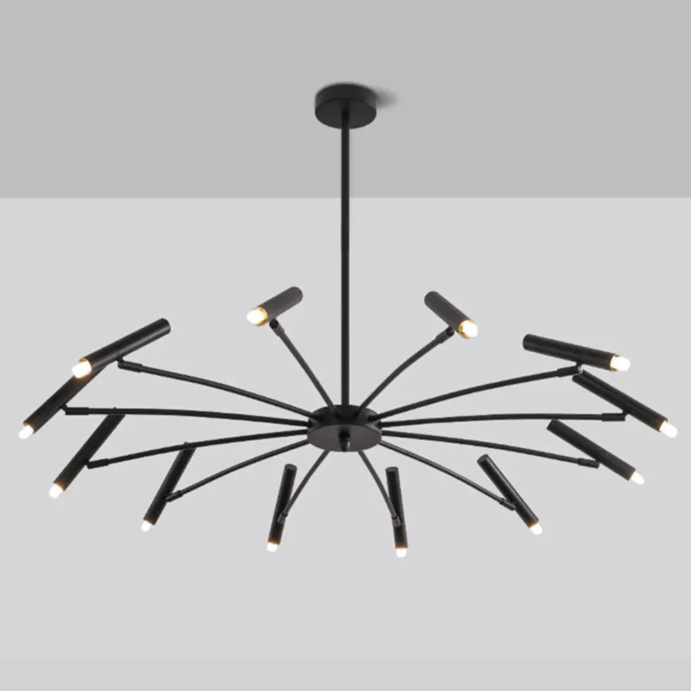 Chandelier For Study Room Linear Evette Metal Led