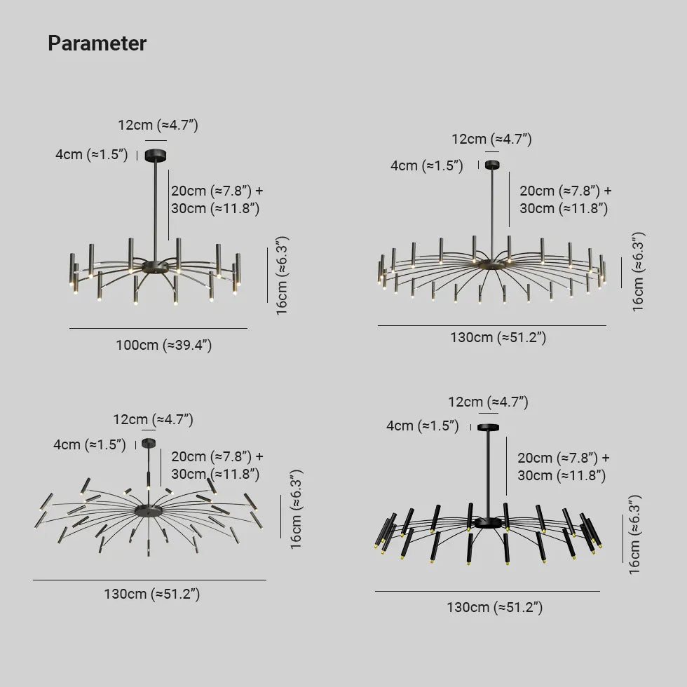 Chandelier For Study Room Linear Evette Metal Led