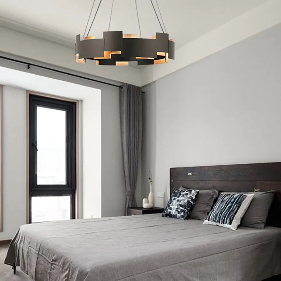 Black Pendant Light For Bedroom Evette Metal Led