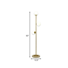 Floor Lamp For Bedroom Valentina Metal & Glass Led