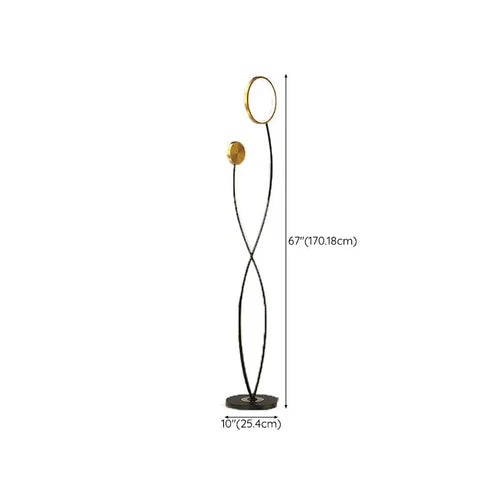 Floor Lamp For Children's Room Louise Metal & Acrylic Plug Led