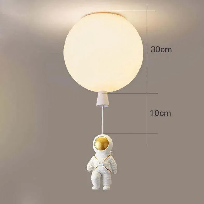 Flush Light For Children's Room Fateh Metal & Acrylic Led Warm White Ip20