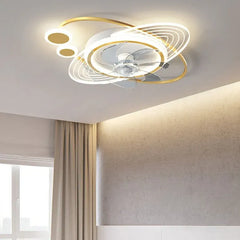 Ceiling Fan With Light For Children's Room Fateh Metal Ip20