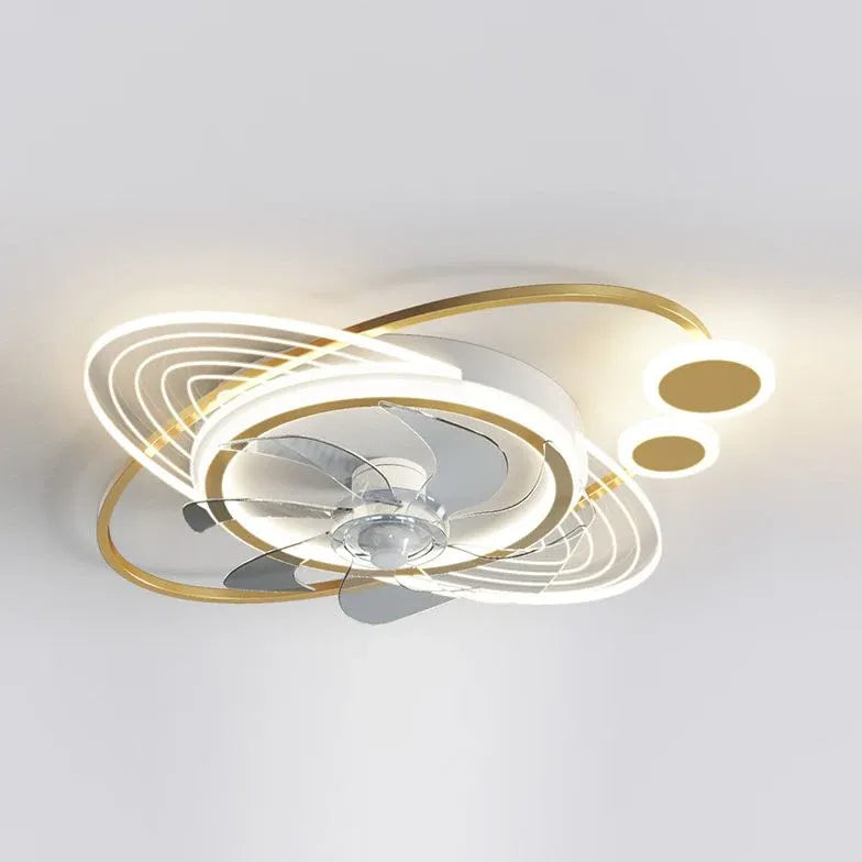 Ceiling Fan With Light For Children's Room Fateh Metal Ip20