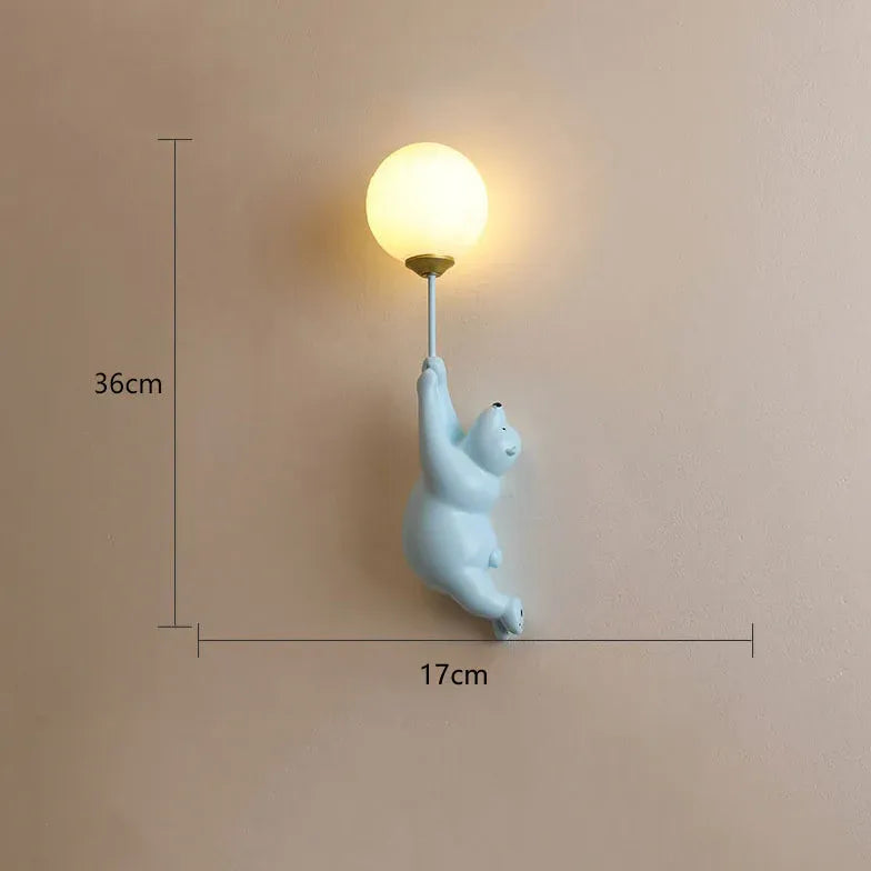 Single Arm Wall Light For Children's Room Fateh Resin Ip20 Led