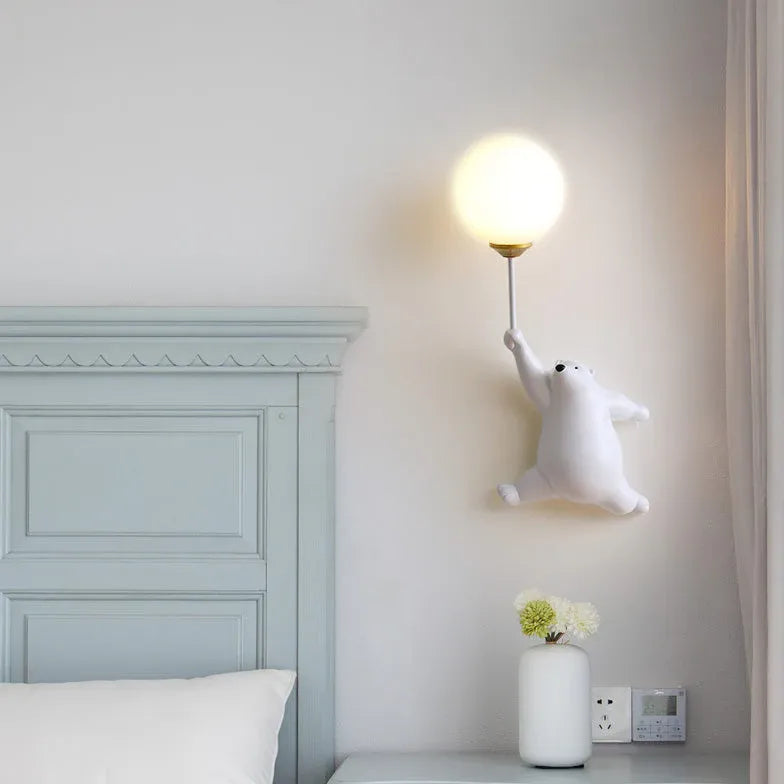 Single Arm Wall Light For Children's Room Fateh Resin Ip20 Led