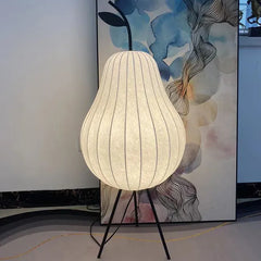 Floor Lamp For Living Room Renee Metal & Fabric Plug