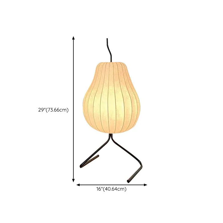 Floor Lamp For Living Room Renee Metal & Fabric Plug