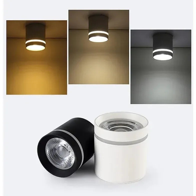 Black Low Ceiling Light For Office Modern Aluminum Led