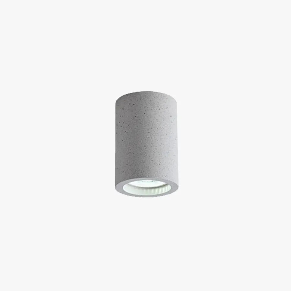 Flush Light For Living Room Cylinder Freja Concrete