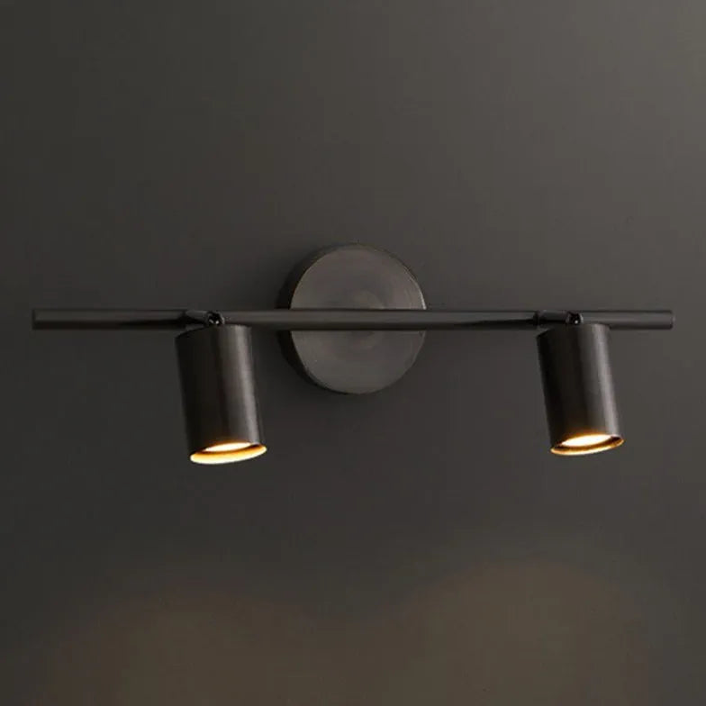 Black Multi Arm Wall Light For Bathroom Cylinder Freja Metal Ip44