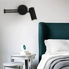 Black Reading Light For Bedroom Cone Freja Metal Ip20 Led