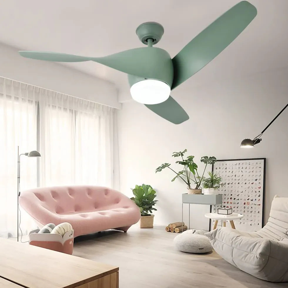 Ceiling Fan With Light For Bedroom Garner Metal Led