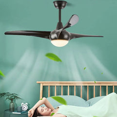 Black Ceiling Fan With Light For Bedroom Garner Metal