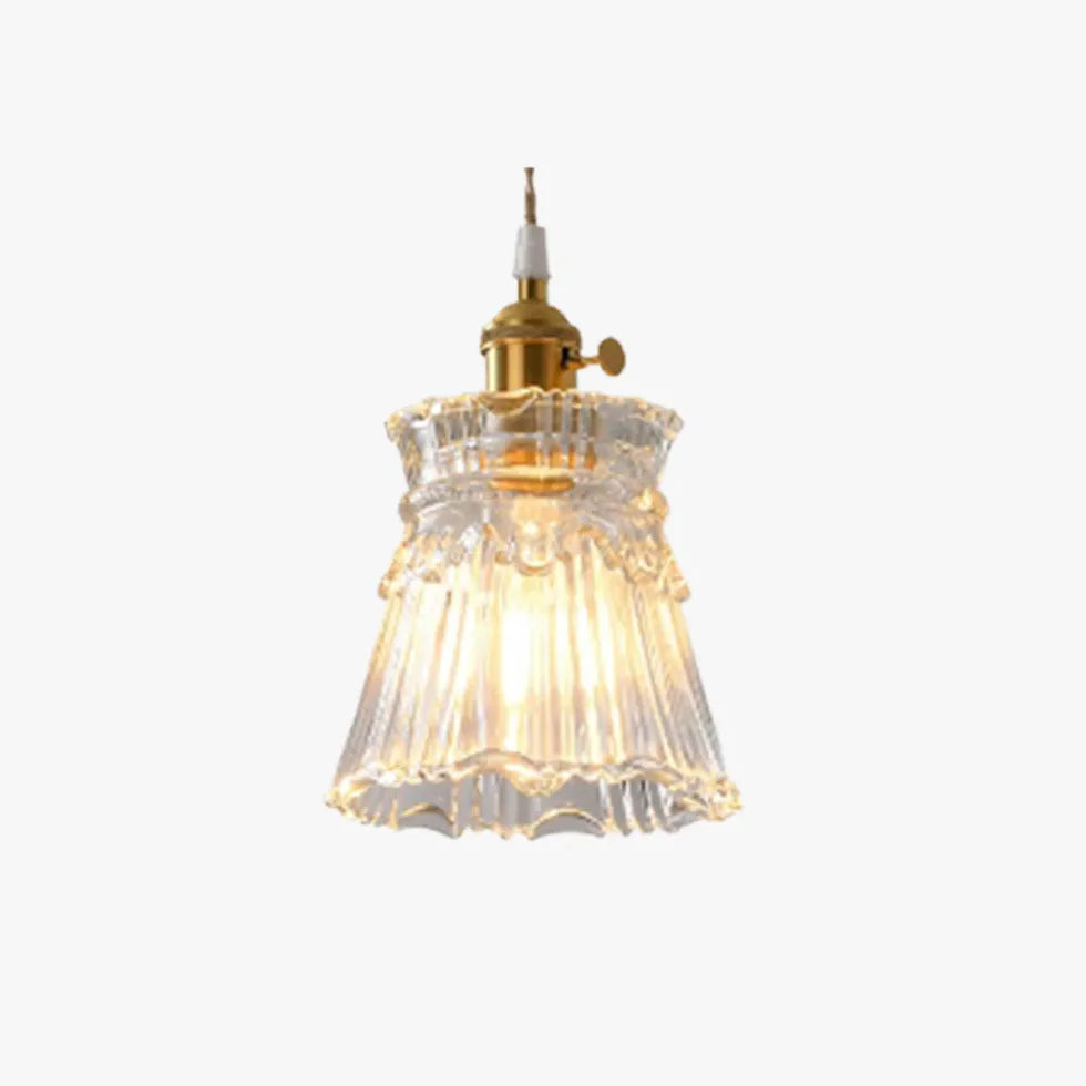 Bedside Pendant Light For Bedroom Hailie Metal & Glass Ip20