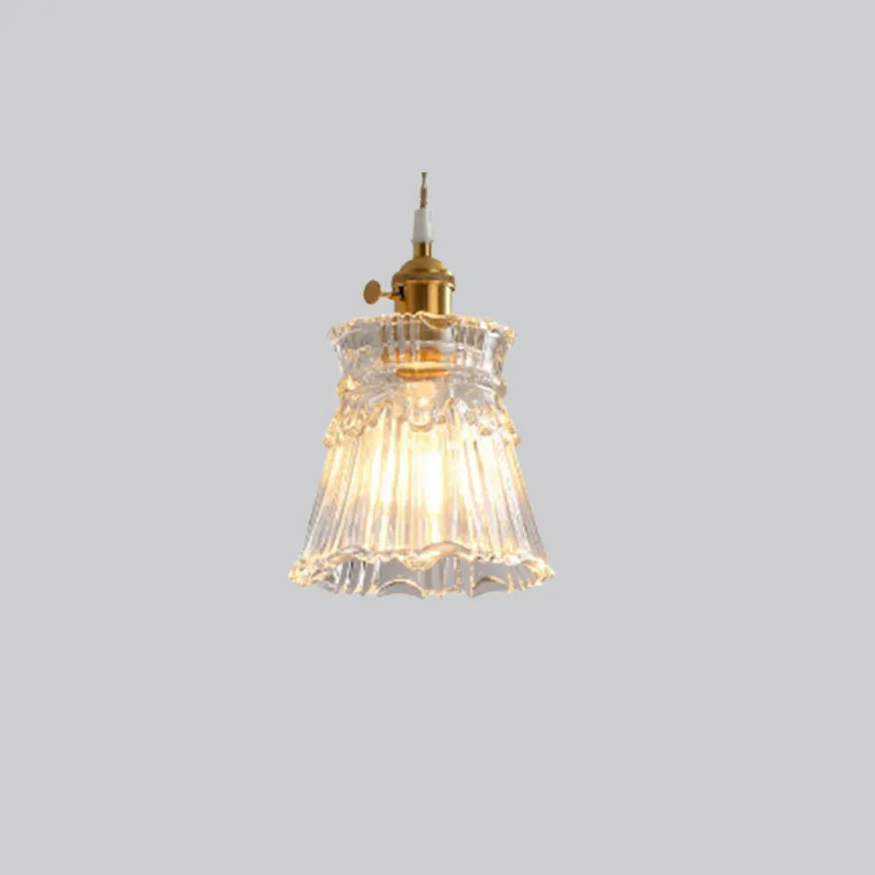 Bedside Pendant Light For Bedroom Hailie Metal & Glass Ip20