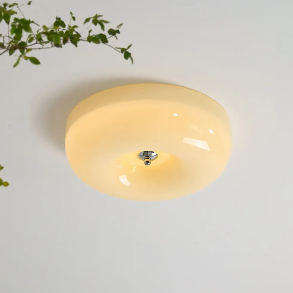 Low Ceiling Light For Study Room Hailie Glass Led Ip20 Dimmable