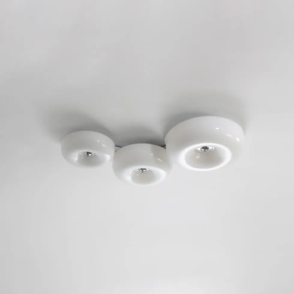 Low Ceiling Light For Study Room Hailie Glass Led Ip20 Dimmable