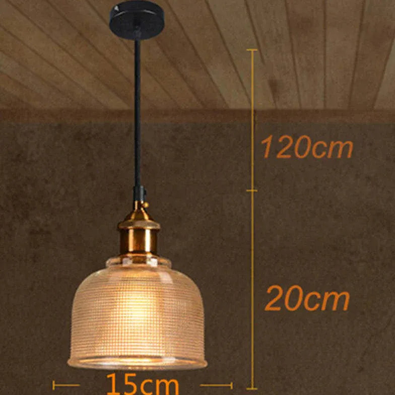 Bedside Pendant Light For Bedroom Modern Metal & Glass Warm White Led