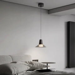 Minimalism Glass Single Pendant Light For Bedroom Hailie Metal Led Ip20