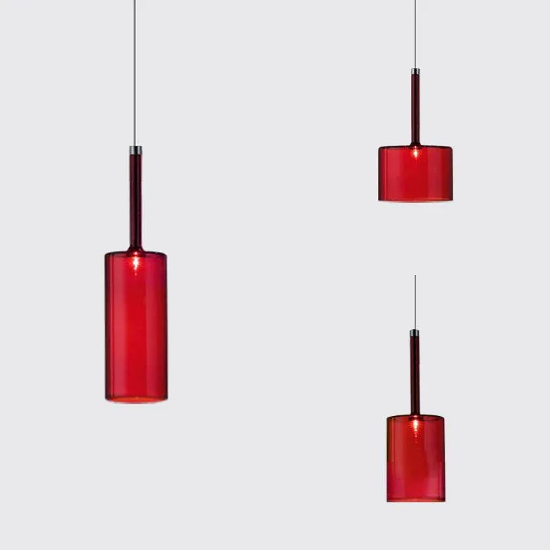 Coloured Glass Pendant Light For Study Room Glass Ip20