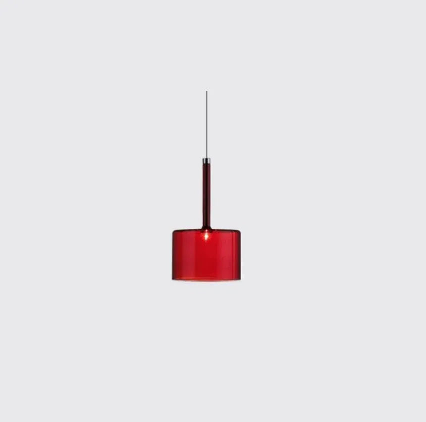 Coloured Glass Pendant Light For Study Room Glass Ip20