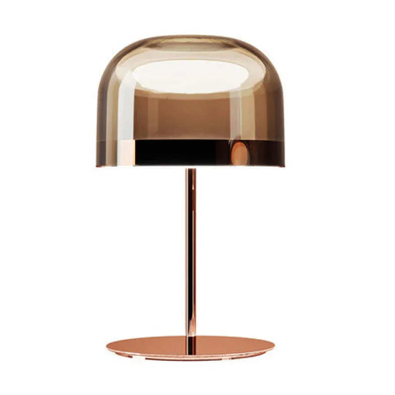 Black Hailie Minimalist Mushroom Glass Table Lamp