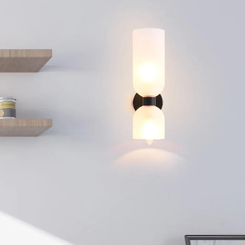 White Up & Down Light For Bedroom Morandi Metal Led