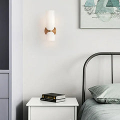 White Up & Down Light For Bedroom Morandi Metal Led