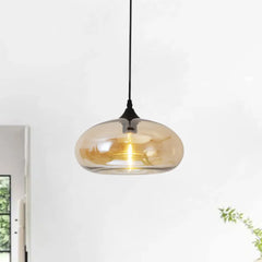 Light Single Pendant For Bedroom Hailie Glass Warm White Ip20 Led