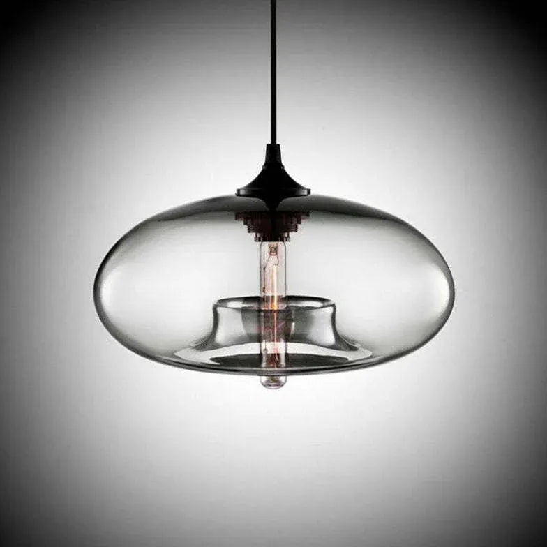 Light Single Pendant For Bedroom Hailie Glass Warm White Ip20 Led