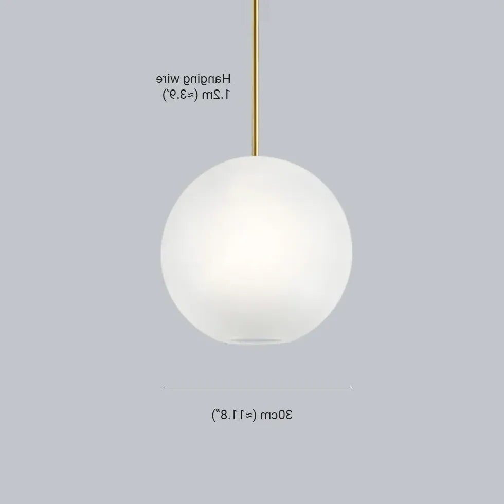 Gold Coloured Glass Pendant Light For Living Room Hailie Metal & Glass Led Ip20