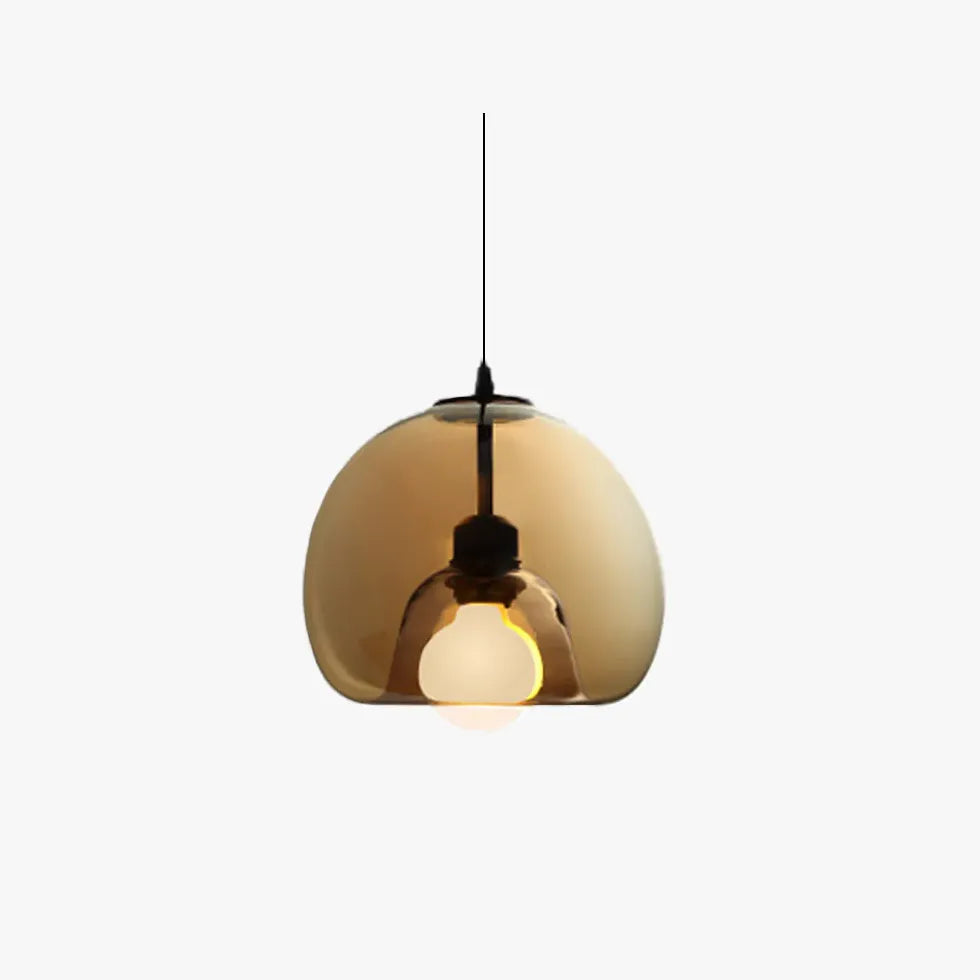 Grey Coloured Glass Pendant Light For Study Room Hailie Glass Ip20