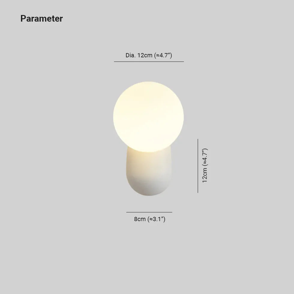 Single Arm Wall Light For Bedroom Hailie Resin Warm White Ip20