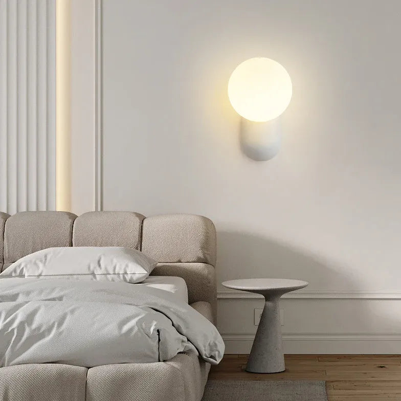 Single Arm Wall Light For Bedroom Hailie Resin Warm White Ip20