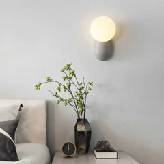 Single Arm Wall Light For Bedroom Hailie Resin Warm White Ip20