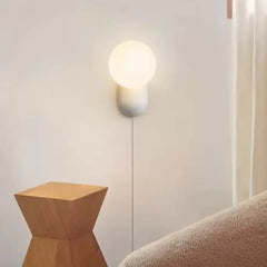 Single Arm Wall Light For Bedroom Hailie Resin Warm White Ip20