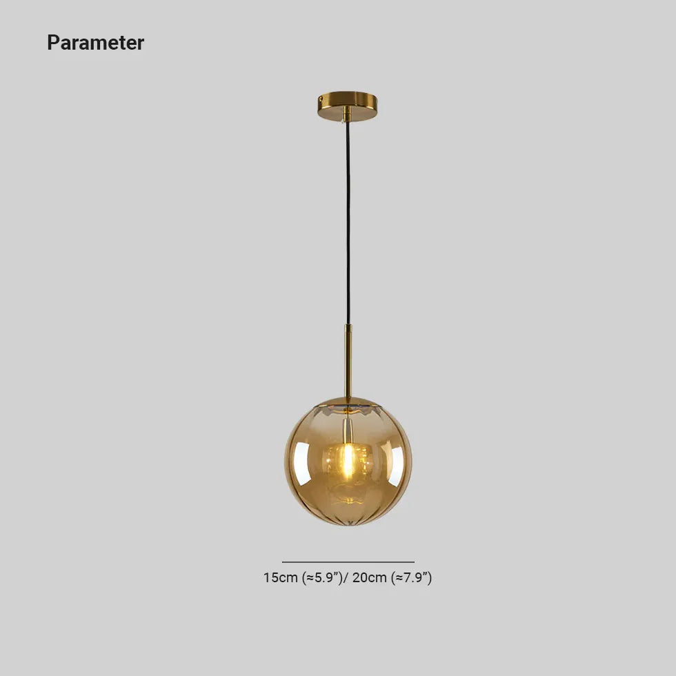 Hailie Modern Pendant Light Clear Bubble