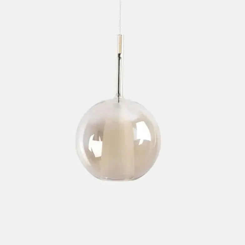 Coloured Glass Pendant Light For Bedroom Hailie Metal Led Without Bulbs Ip20