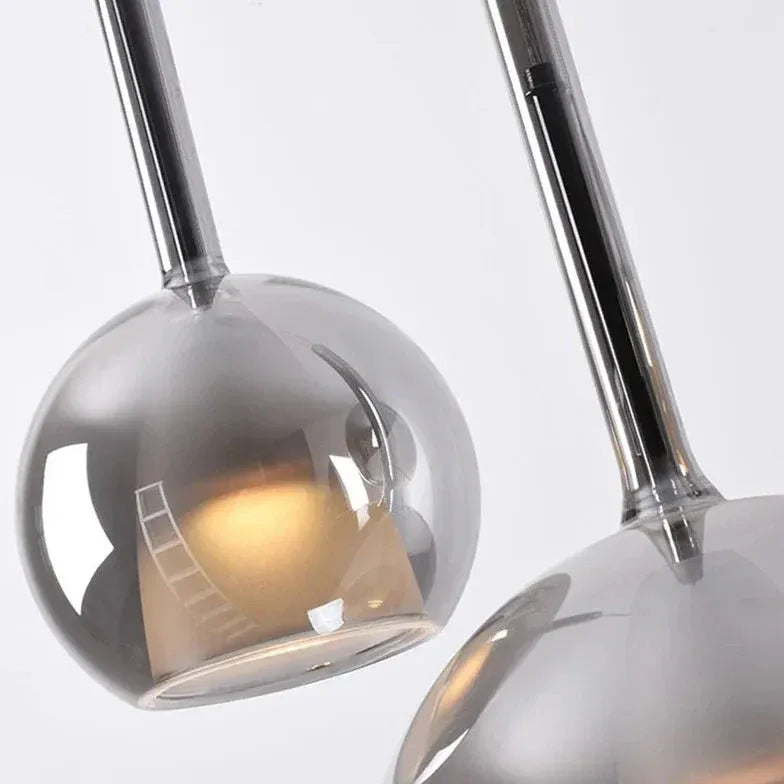 Coloured Glass Pendant Light For Bedroom Hailie Metal Led Without Bulbs Ip20