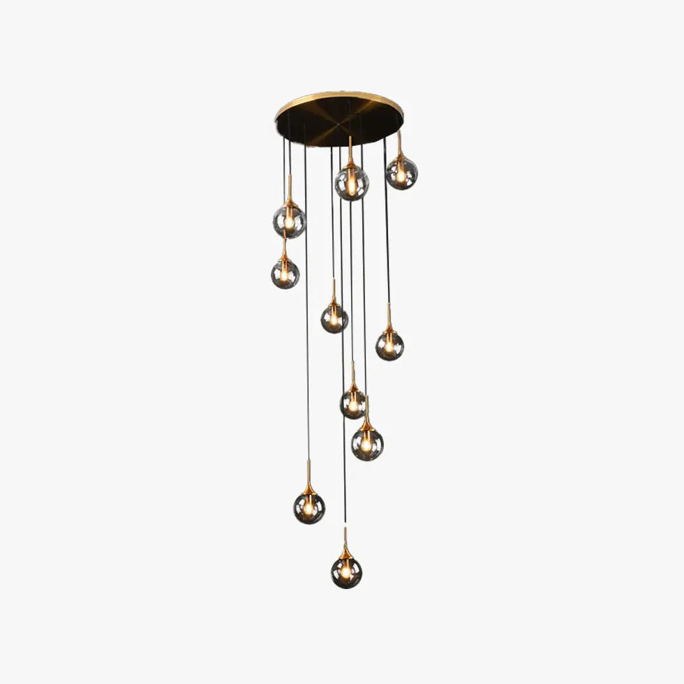 Modern Chandeliers For Bedroom Hailie Metal & Glass Led Ip20 Without Bulbs