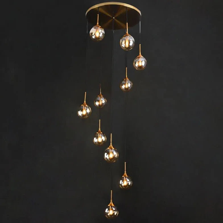 Modern Chandeliers For Bedroom Hailie Metal & Glass Led Ip20 Without Bulbs