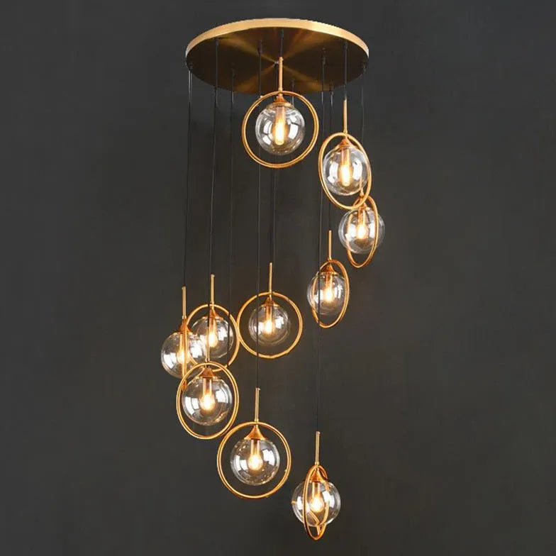 Modern Chandeliers For Bedroom Hailie Metal & Glass Led Ip20 Without Bulbs