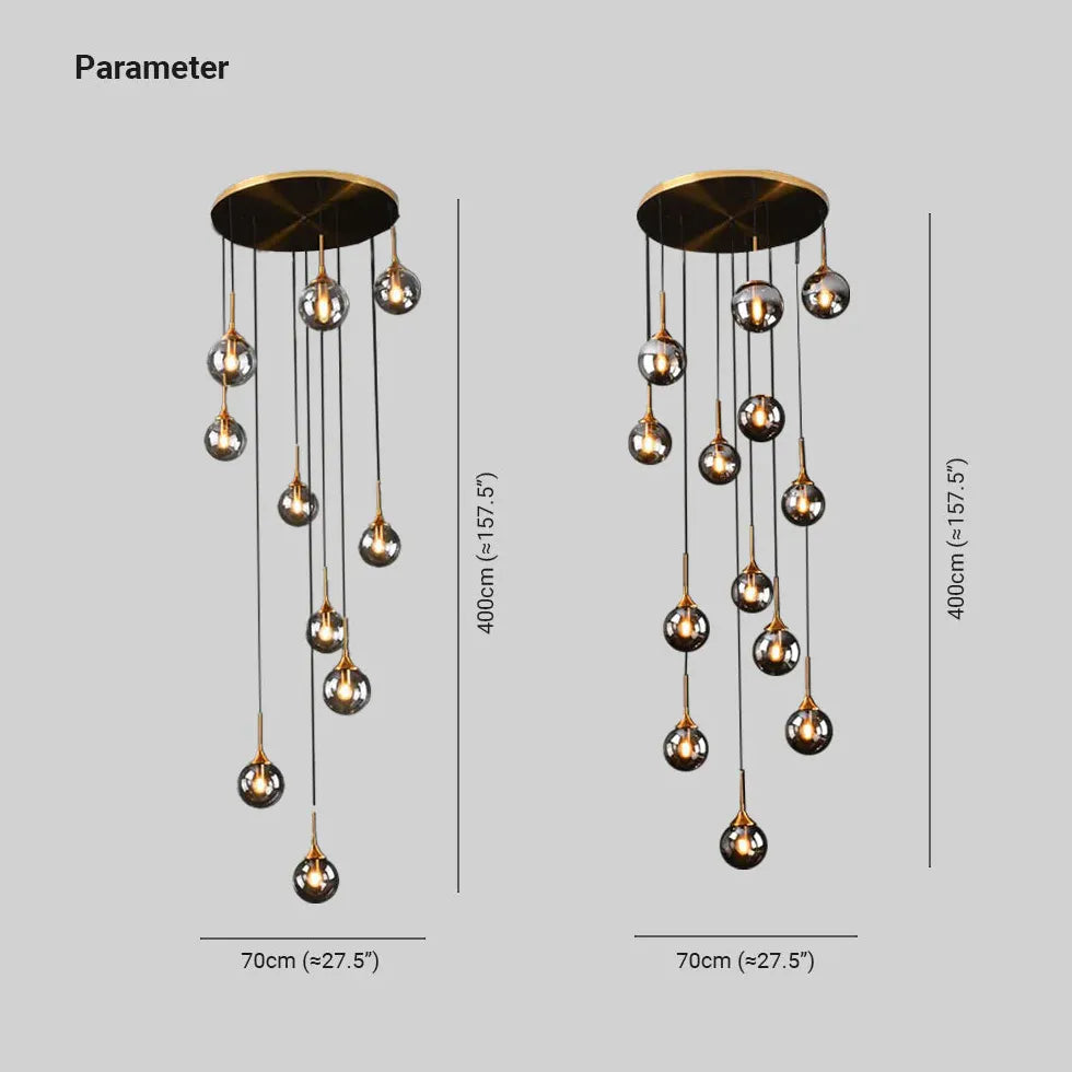 Modern Chandeliers For Bedroom Hailie Metal & Glass Led Ip20 Without Bulbs