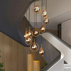 Modern Chandeliers For Bedroom Hailie Metal & Glass Led Ip20 Without Bulbs